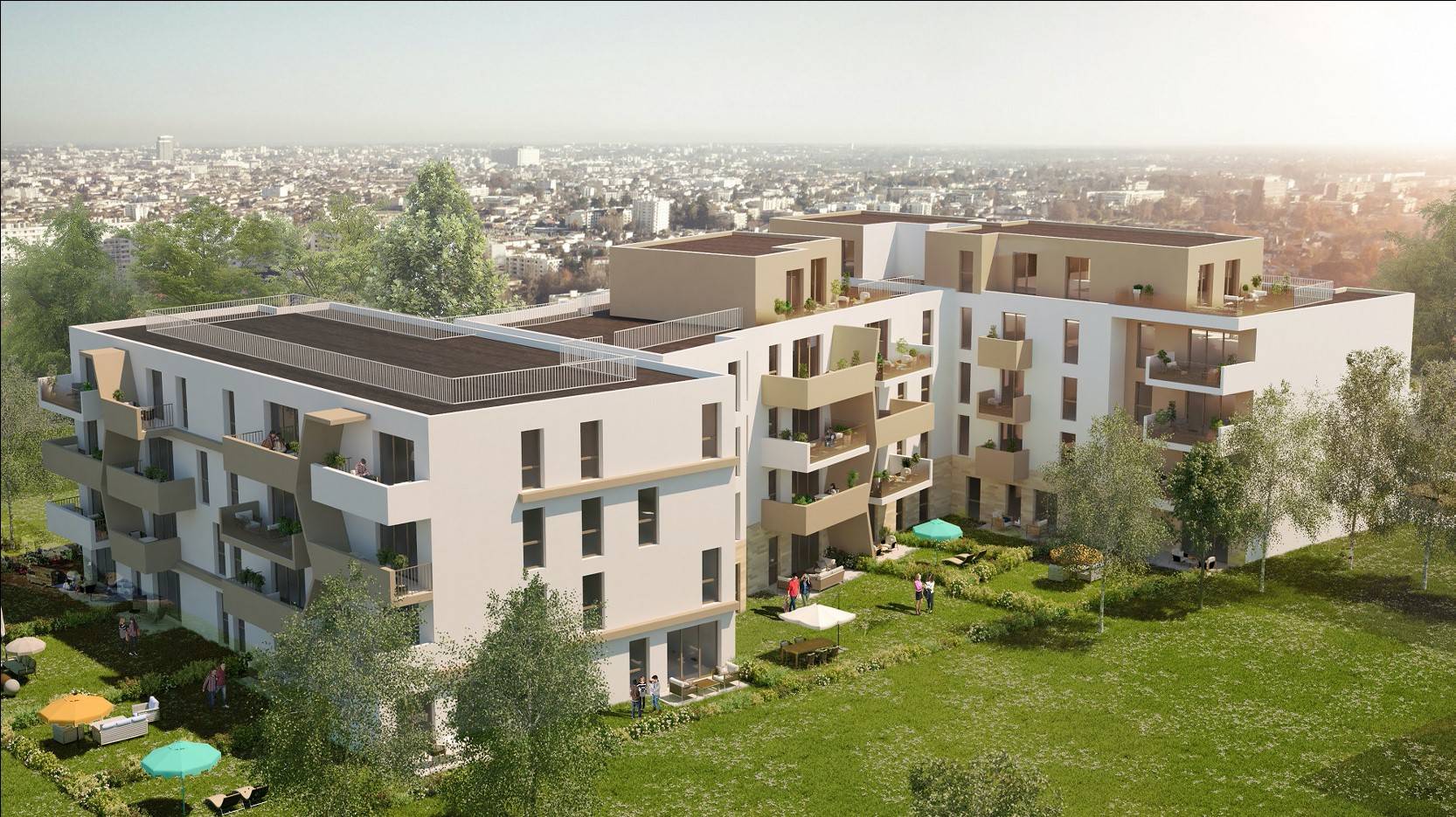 Appartement à vendre à Le Bouscat – résidence neuve avec terrasse ou jardin, parking sécurisé