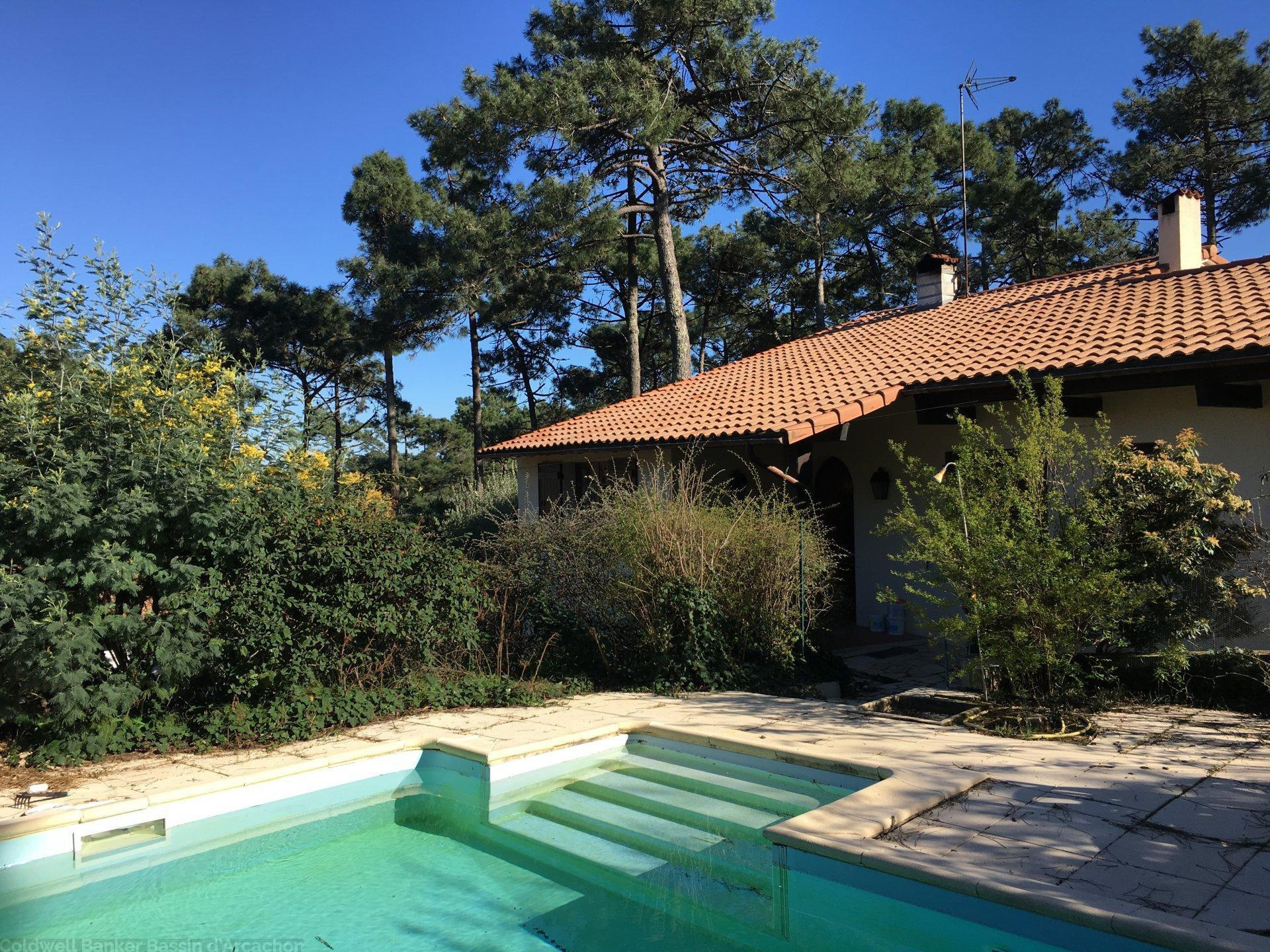 Villa à vendre - Lege Cap Ferret - Piraillan - 5 chambres avec piscine sur un grand terrain