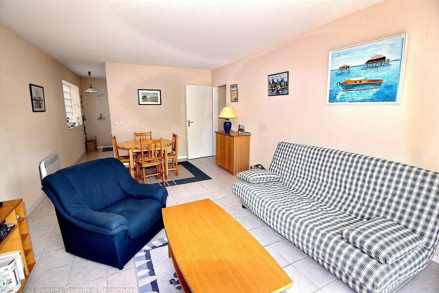 Achat appartement 2 chambres quartier la chapelle arcachon proximité plage et commerces