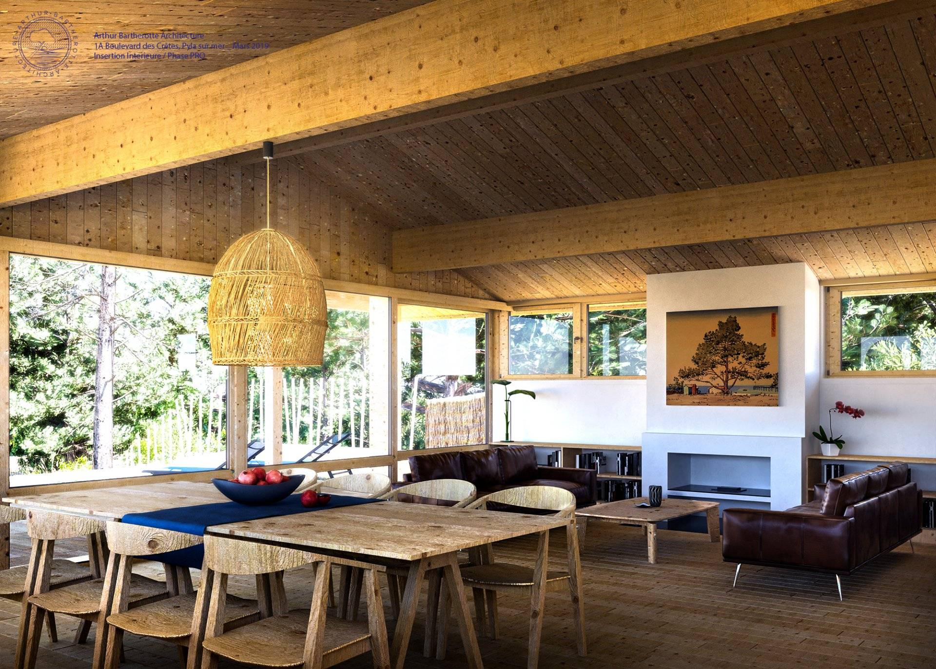 Terrain avec plan a vendre au pyla