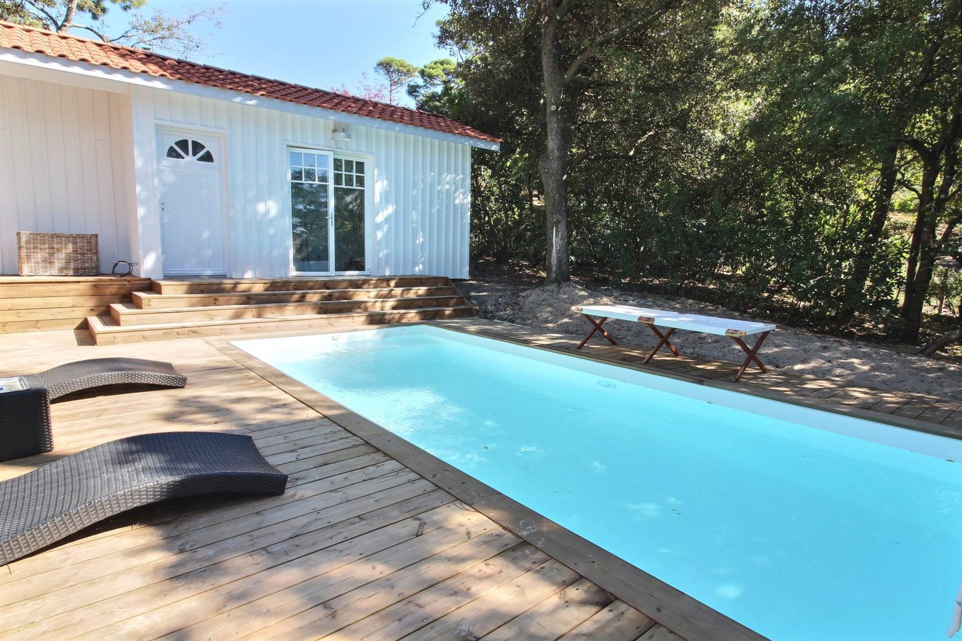 Superbe maison contemporaine 5 chambres avec piscine et vue Bassin - Pyla-sur-mer