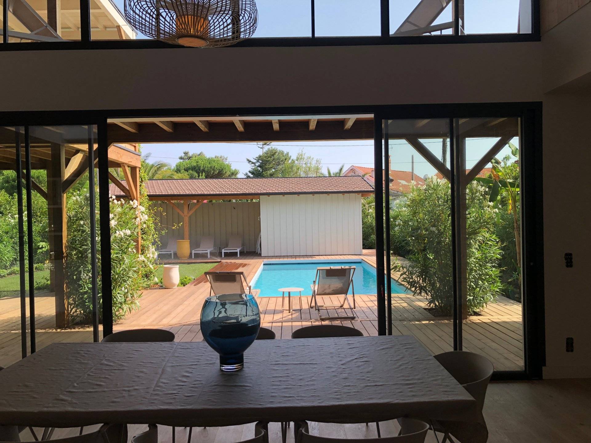 Villa contemporaine 6 chambres avec piscine - Cap Ferret Centre