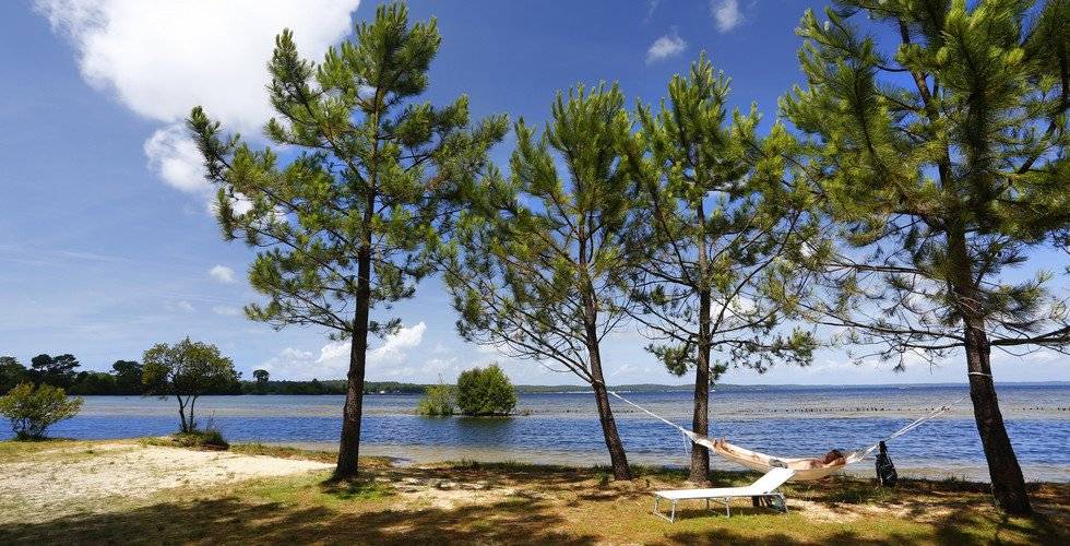 Cabane de résiniers avec vue sur le lac idéale pied à terre à vendre au bord du lac de Biscarrosse