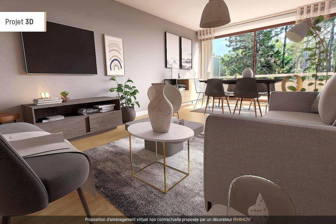 Appartement 3 pièces avec terrasse et vue bassin - Arcachon Résidence Panoramic