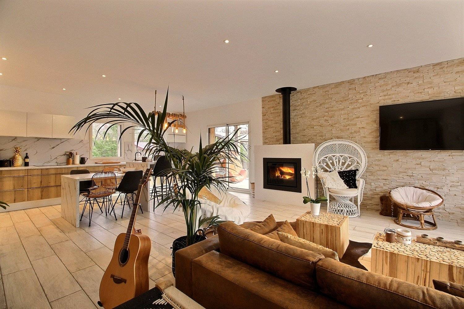 Splendide villa contemporaine bardage bois à vendre LANTON 33138