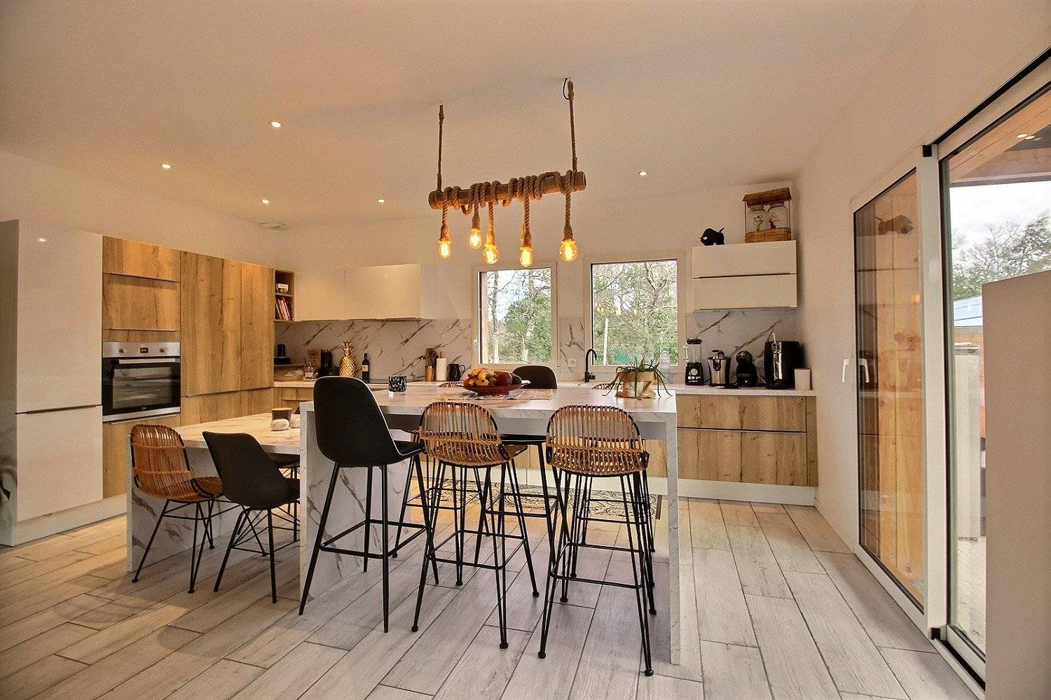 Achat splendide villa contemporaine bardage bois LANTON 33138