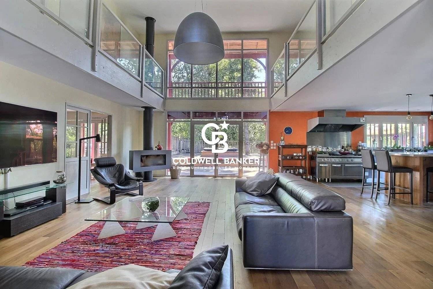 Maison familiale bois avec vue forêt proche Bassin - Lanton