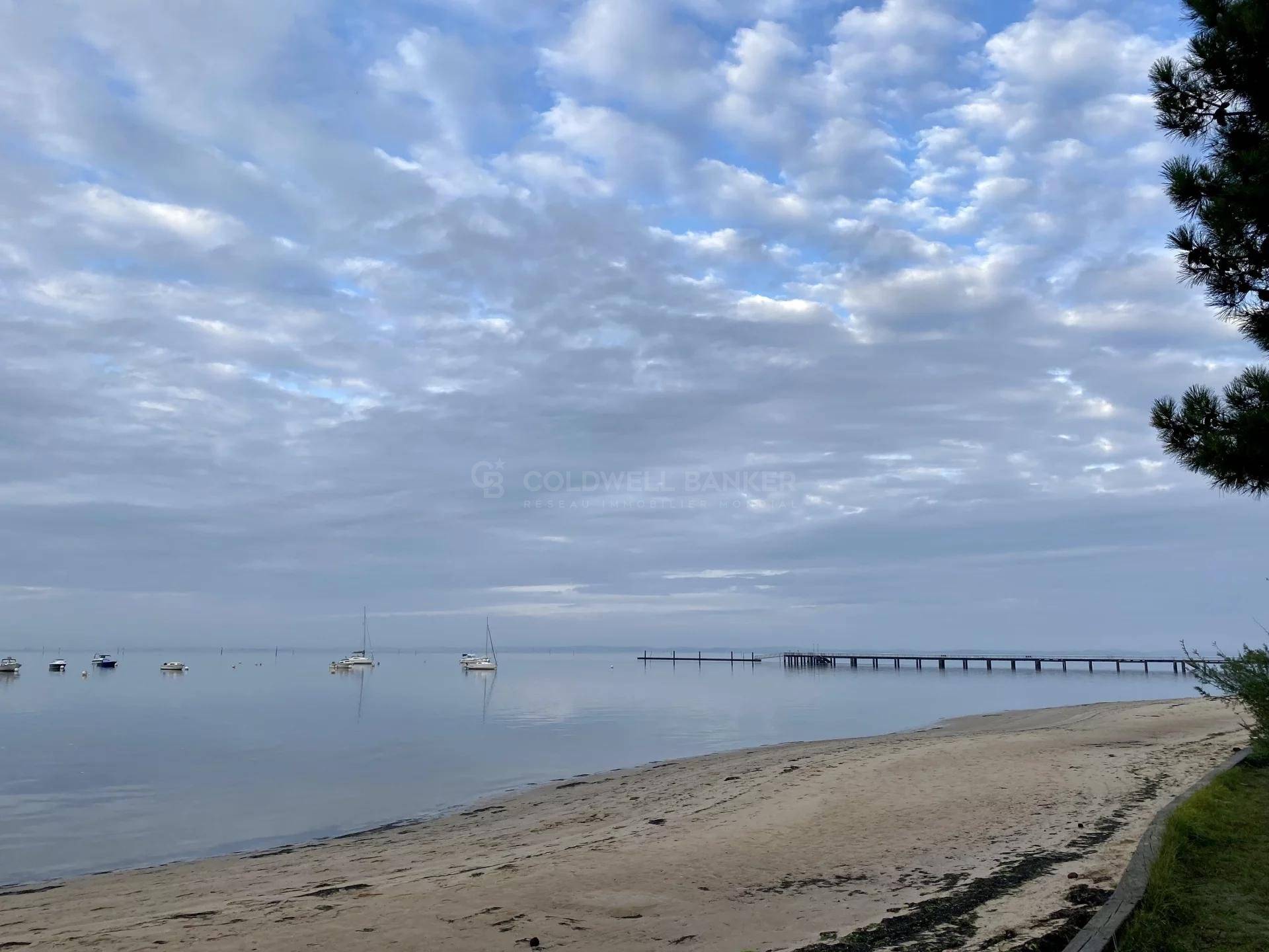 Terrain avec projet de villa vue sur le bassin - Andernos