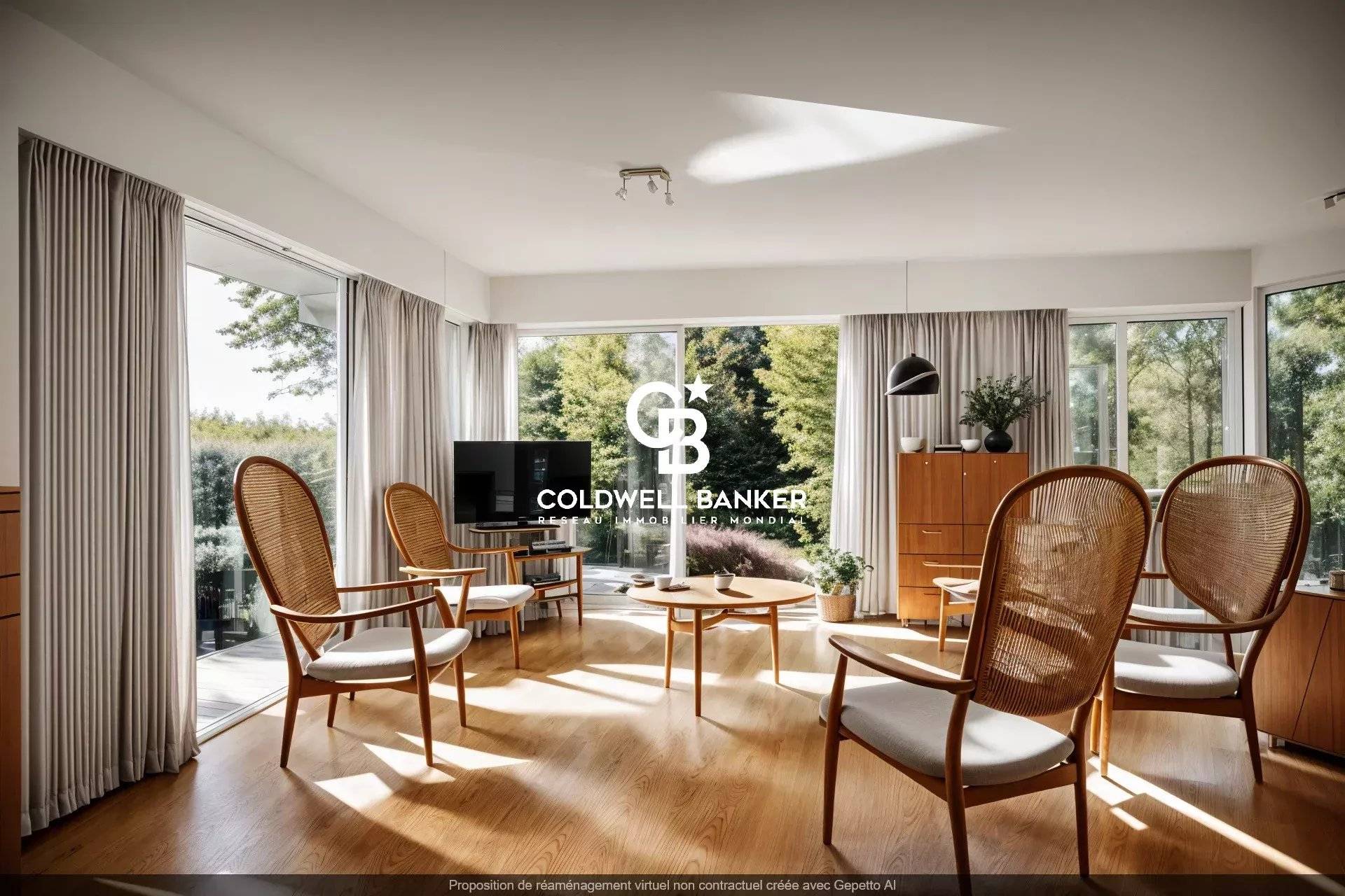 Maison à vendre à Lanton – maison d’architecte à Taussat, vue Bassin, 3 chambres, jardin et garage