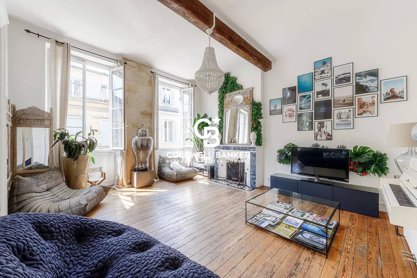 Appartement de charme 3 chambres à vendre quartier des Chartrons / Jardin Public Bordeaux