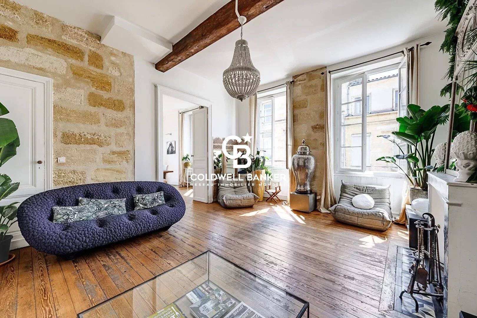 Appartement de charme 3 chambres à vendre quartier des Chartrons / Jardin Public Bordeaux