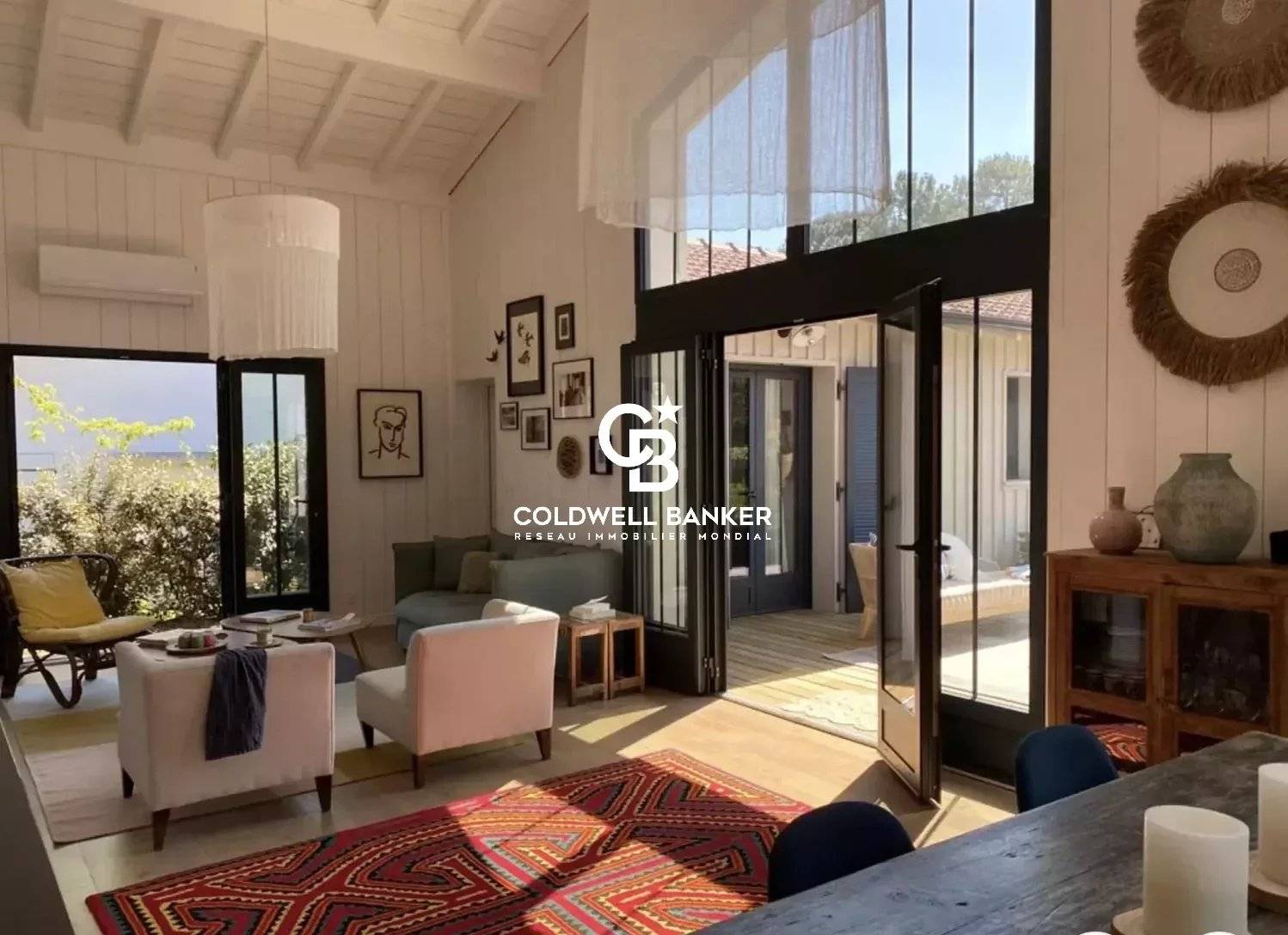 Belle villa bois récente avec piscine et vue bassin à vendre Cap Ferret Claouey