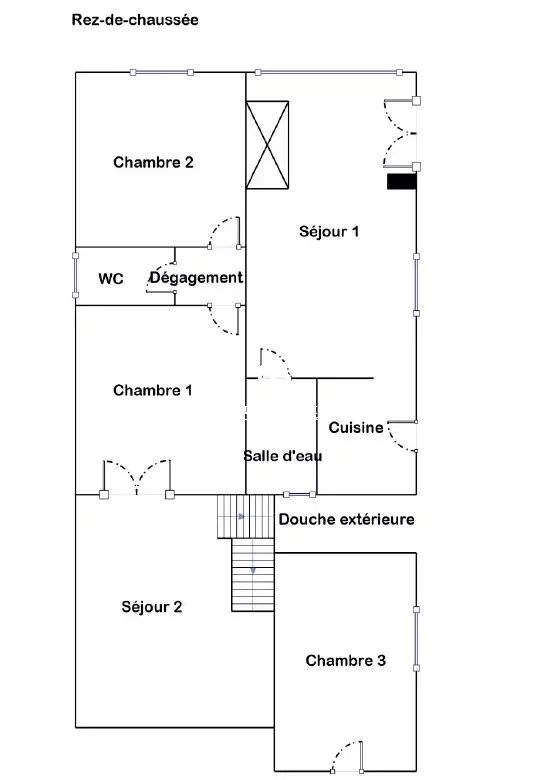 Maison basco-landaise à rénover au cœur d'Andernos