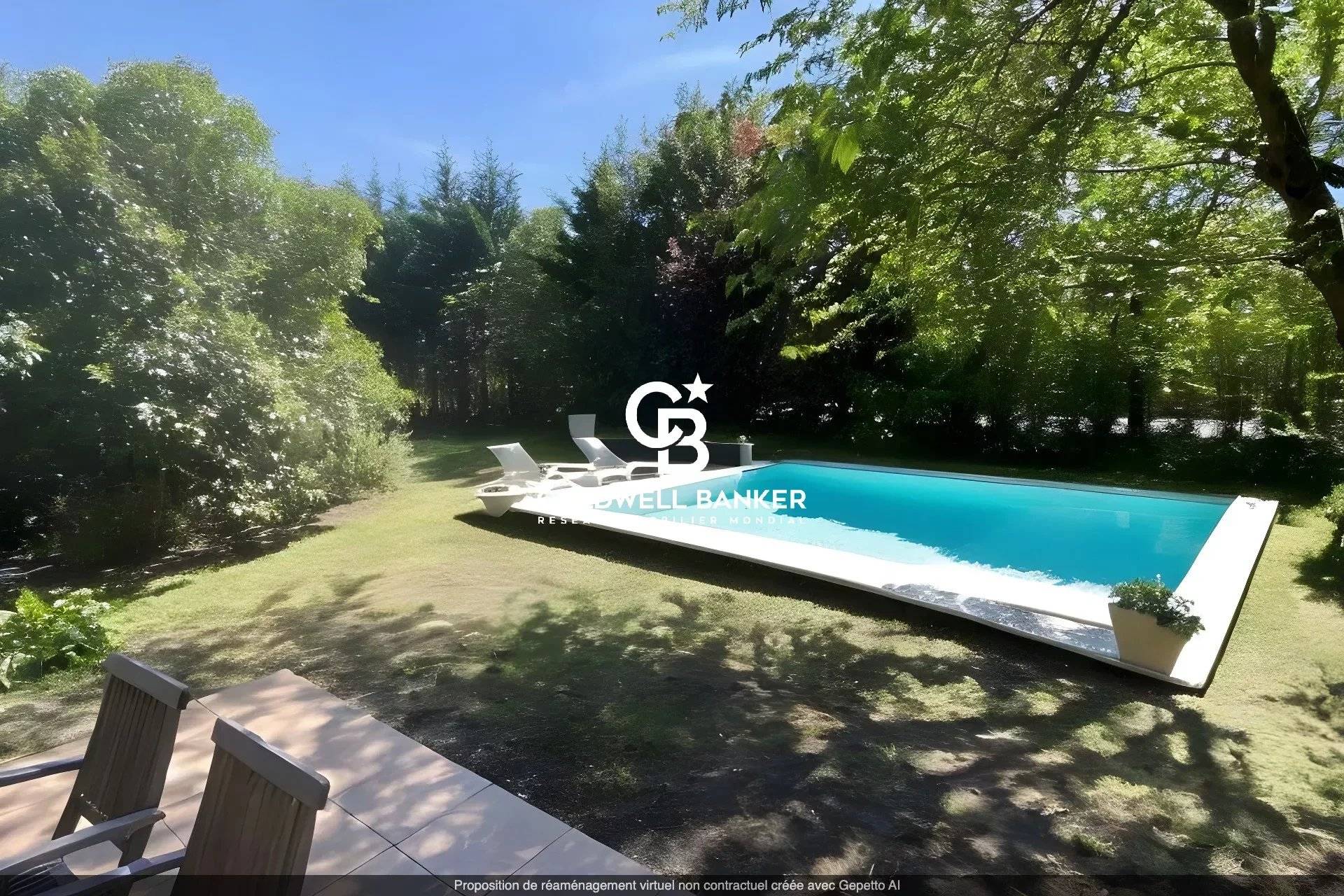 Maison à vendre à Bordeaux Caudéran – plain-pied, 4 chambres, grand jardin piscinable et garage