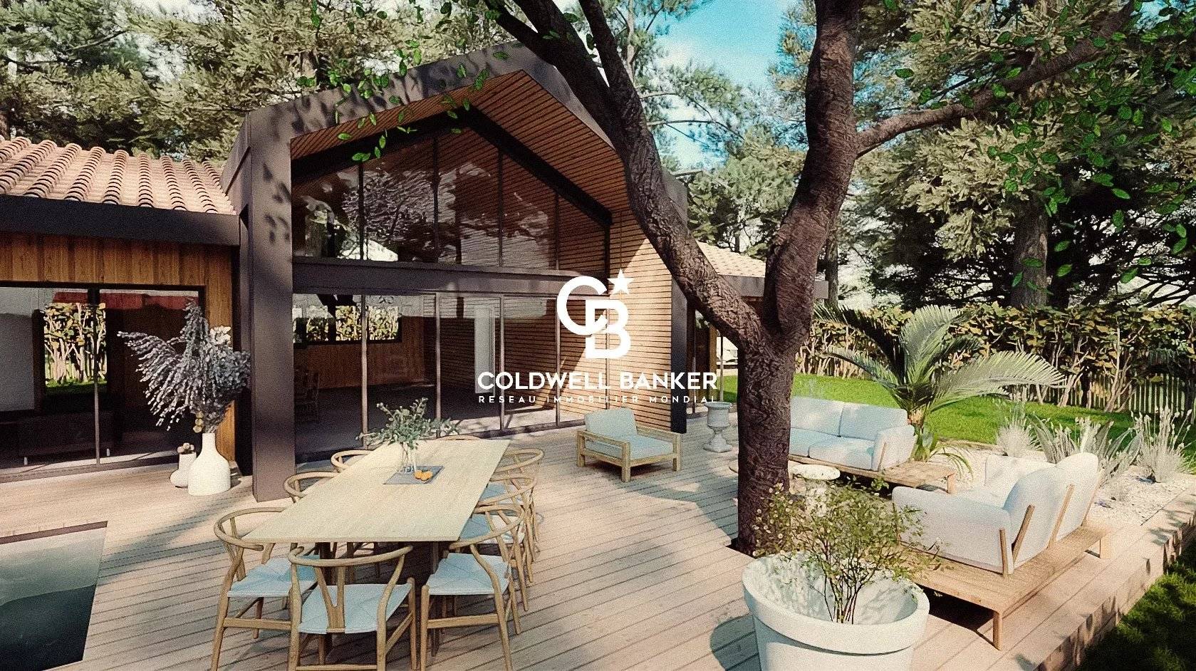 Villa d'architecte avec piscine proche plage Arcachon Le Moulleau 