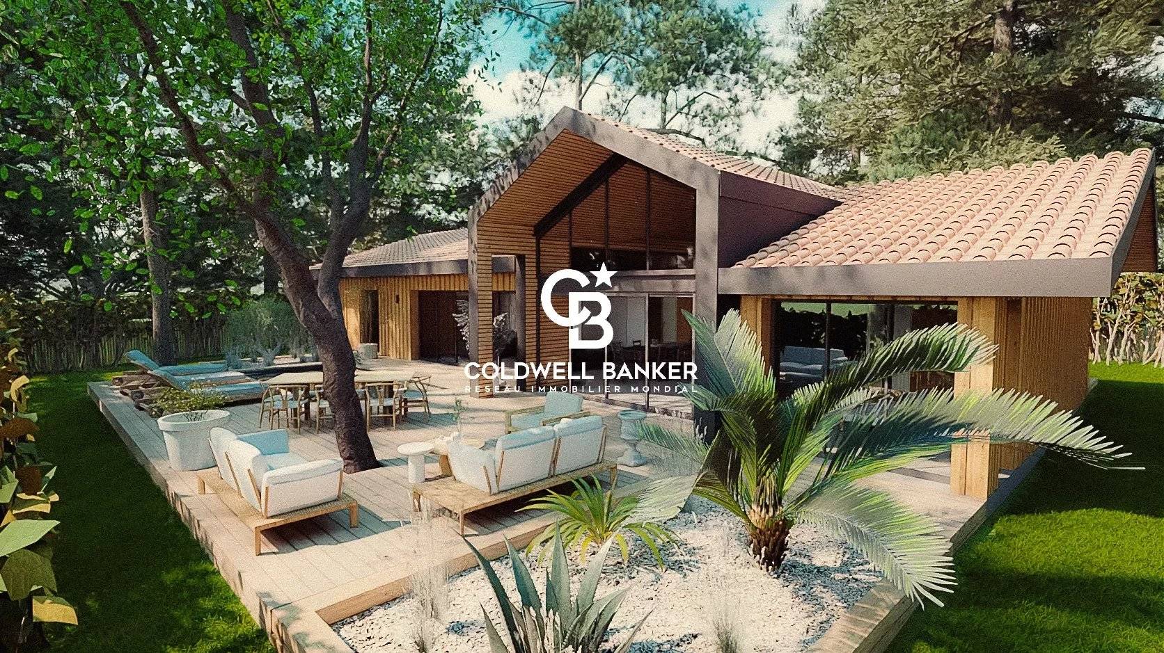 Villa d'architecte avec piscine proche plage Arcachon Le Moulleau 