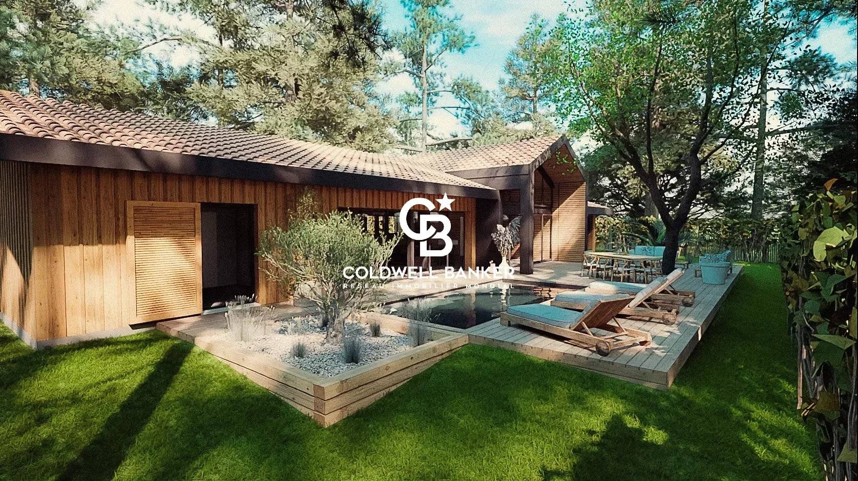 Villa d'architecte avec piscine proche plage Arcachon Le Moulleau 