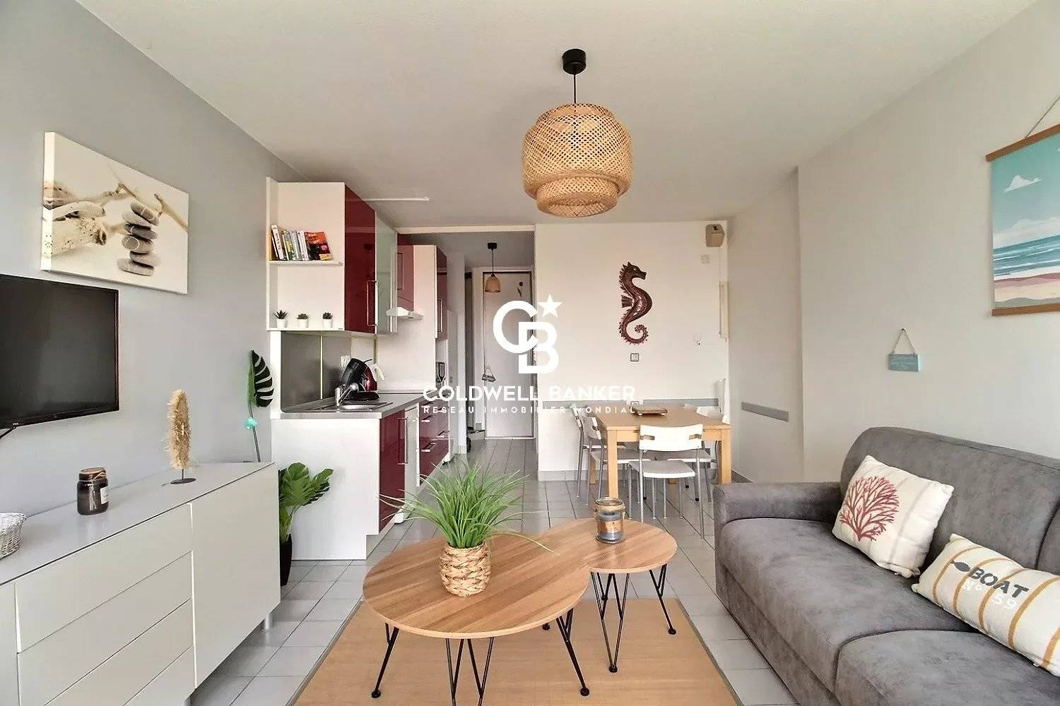Appartement T2 avec vue bassin, terrasse et parking Andernos-les-Bains