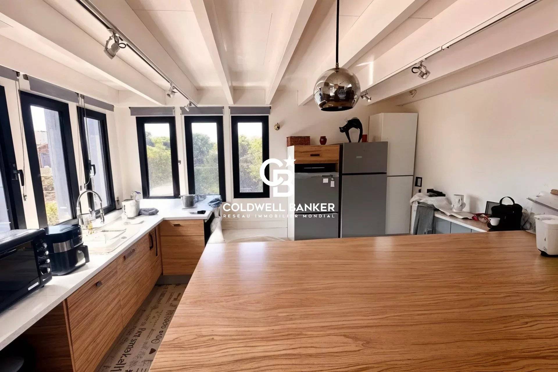 Maison à vendre Andernos-les-Bains port ostréicole - villa d’architecte 2nde ligne, aperçu Bassin, 4 chambres, terrasse panoramique