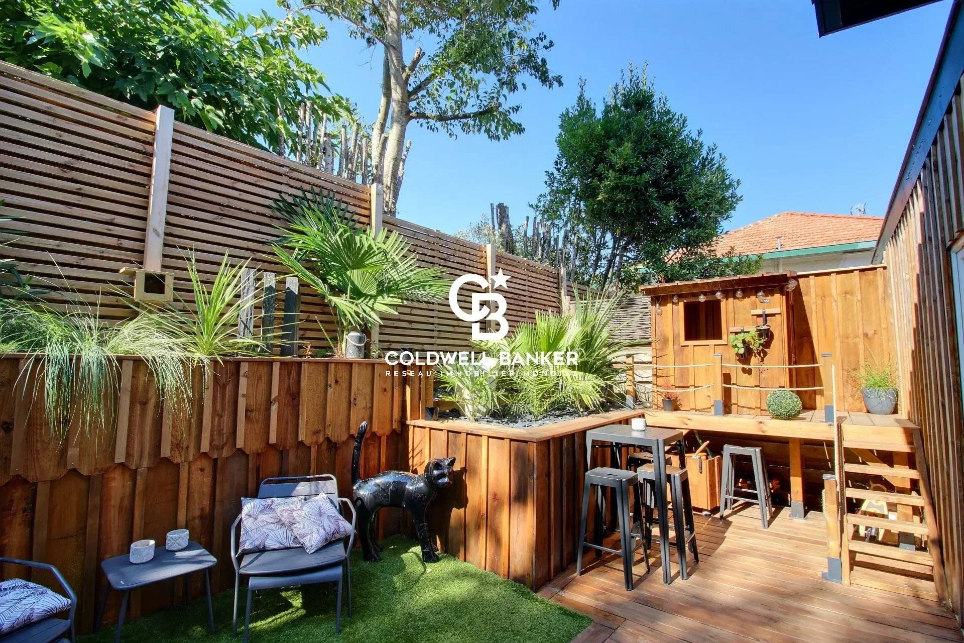 Maison à vendre à Arcachon – rénovée avec terrasse plein sud et possibilité locative