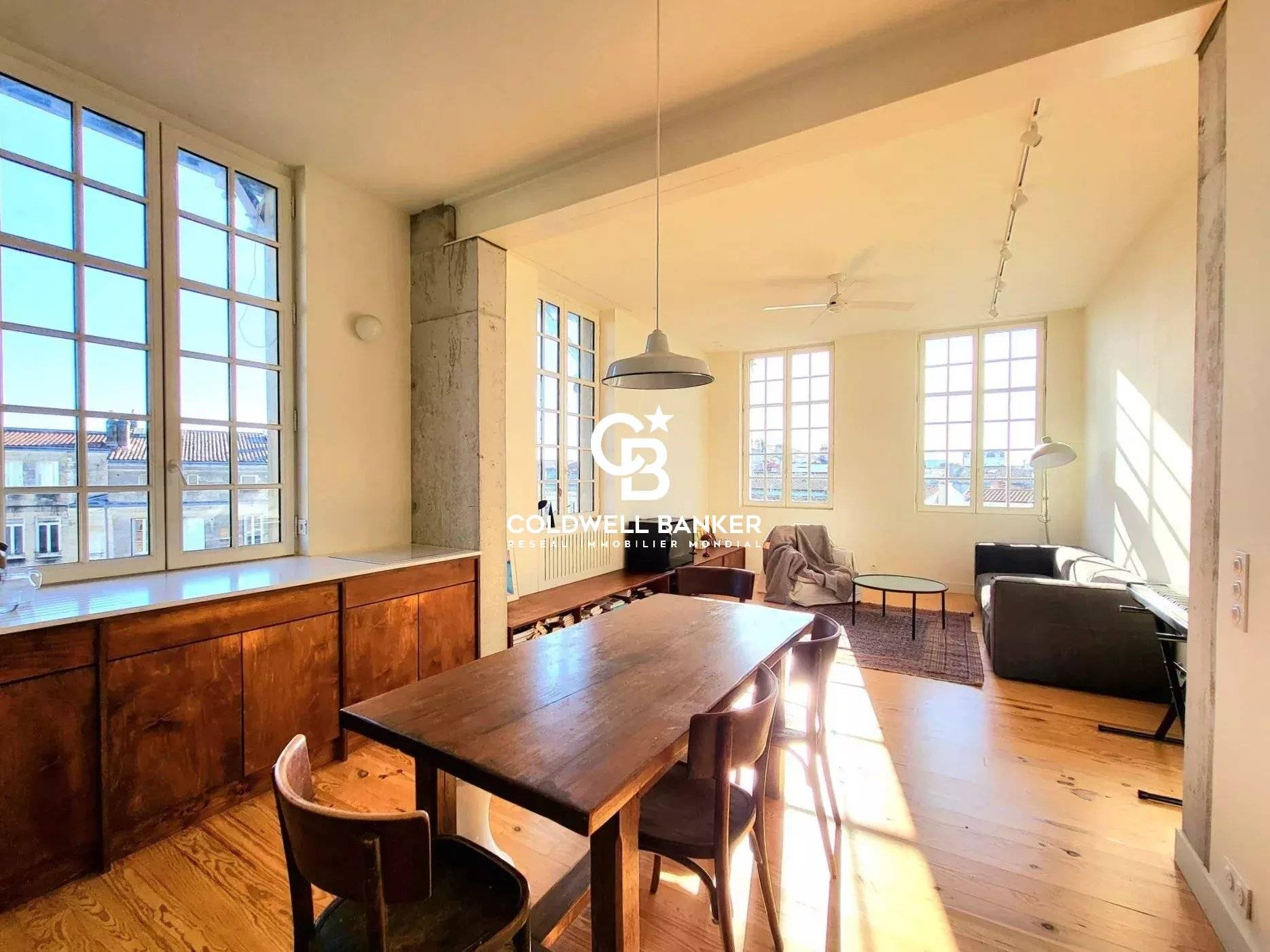 Appartement à vendre à Bordeaux – T3 refait à neuf quartier Fondaudège, lumineux avec charme de l’ancien