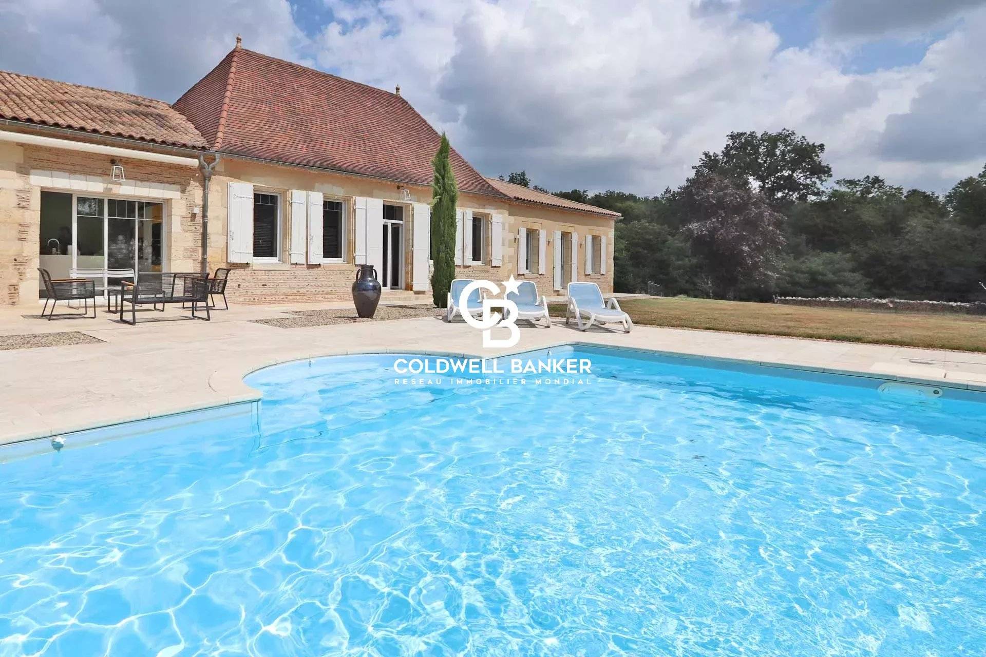 Maison rénovée près de Bergerac – 17 hectares, calme absolu et emplacement exceptionnel