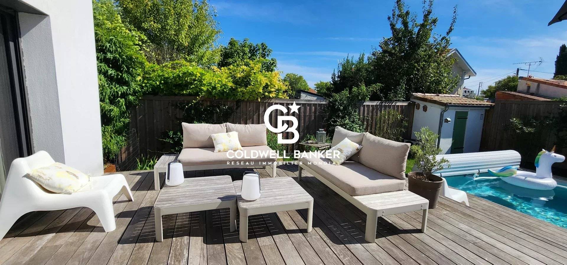 Maison à vendre Mérignac Saint-Augustin - maison familiale 4 chambres, piscine, jardin, sous-sol