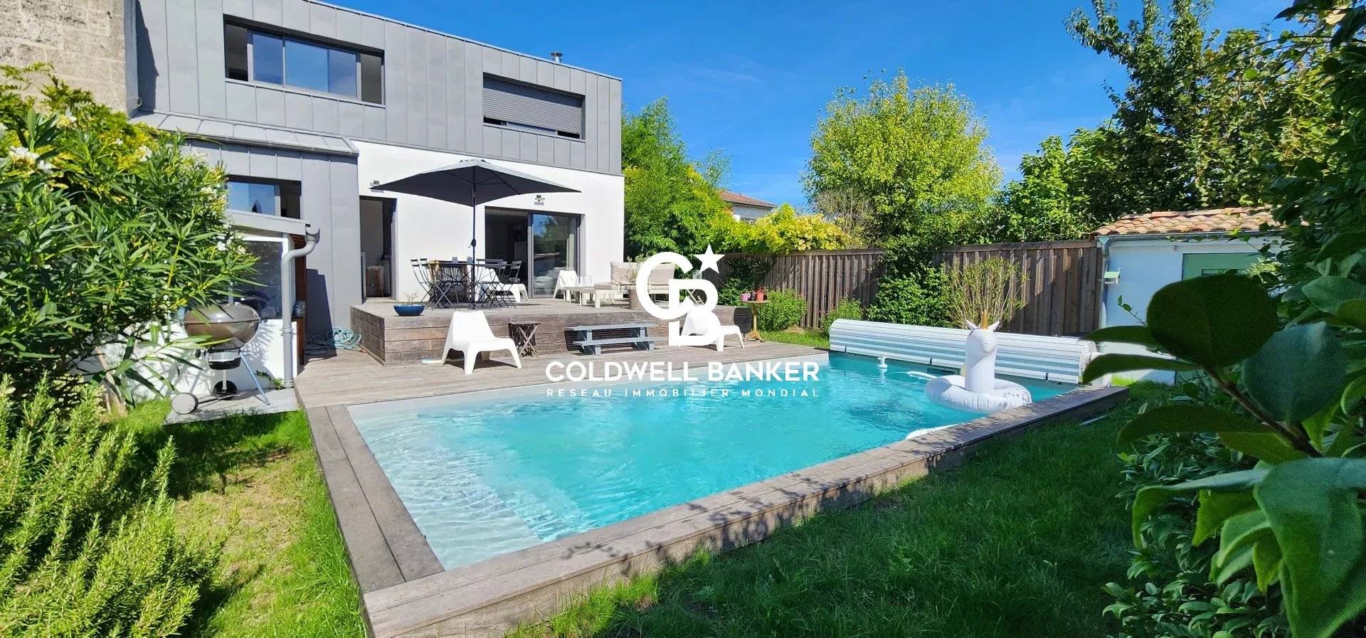 Maison à vendre Mérignac Saint-Augustin - maison familiale 4 chambres, piscine, jardin, sous-sol