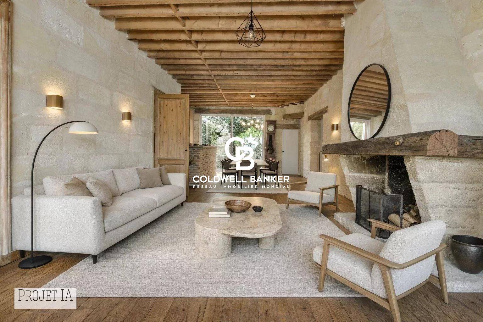 Maison à vendre à Bordeaux – Chartrons, 4 chambres, jardin au calme et charme de l’ancien