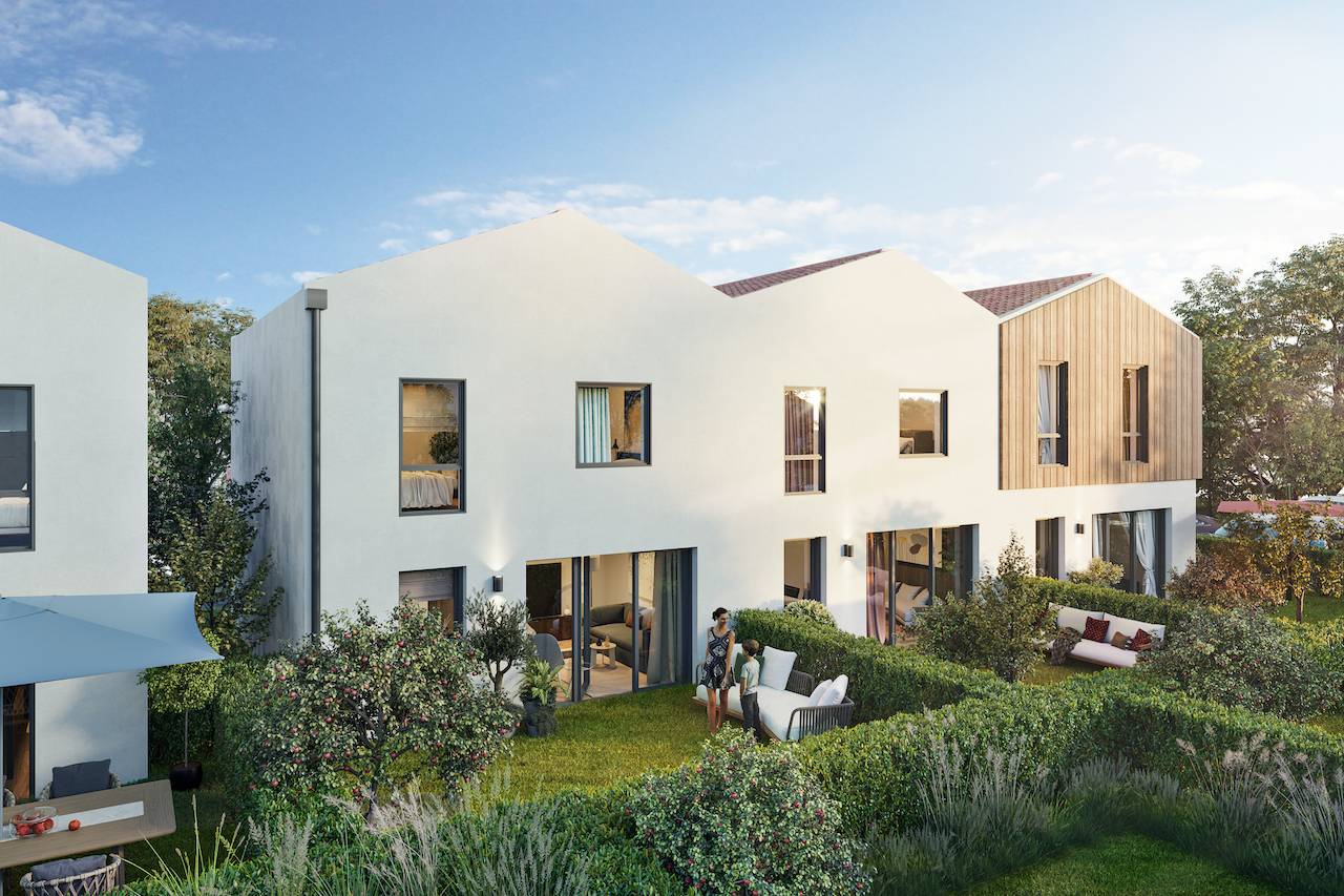 Maison à vendre à Mérignac – programme neuf Les Ateliers d’Iris, maisons T2 à T4 avec jardin privatif