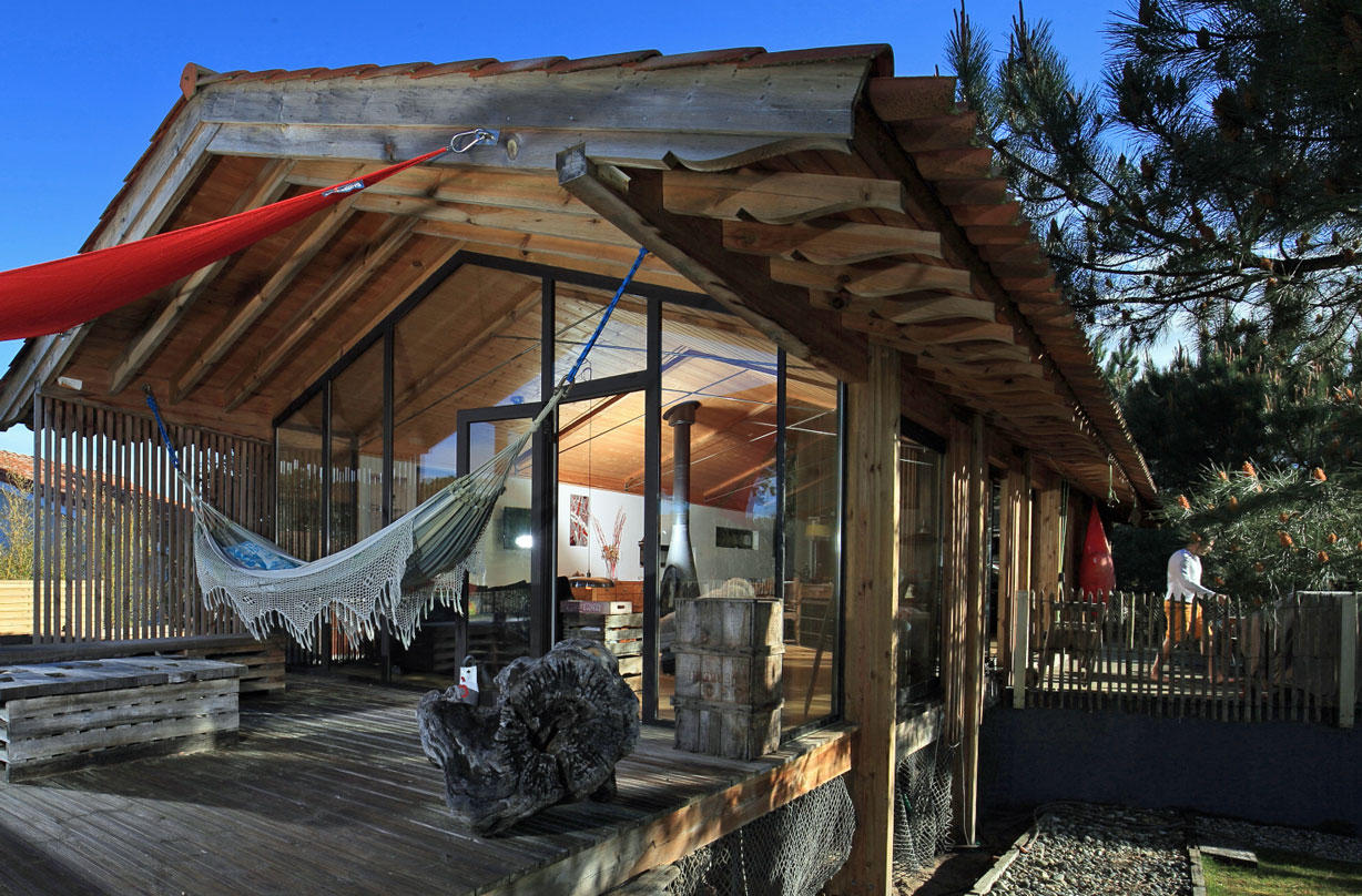 recherche villa en bois 3 chambres à la vente landes