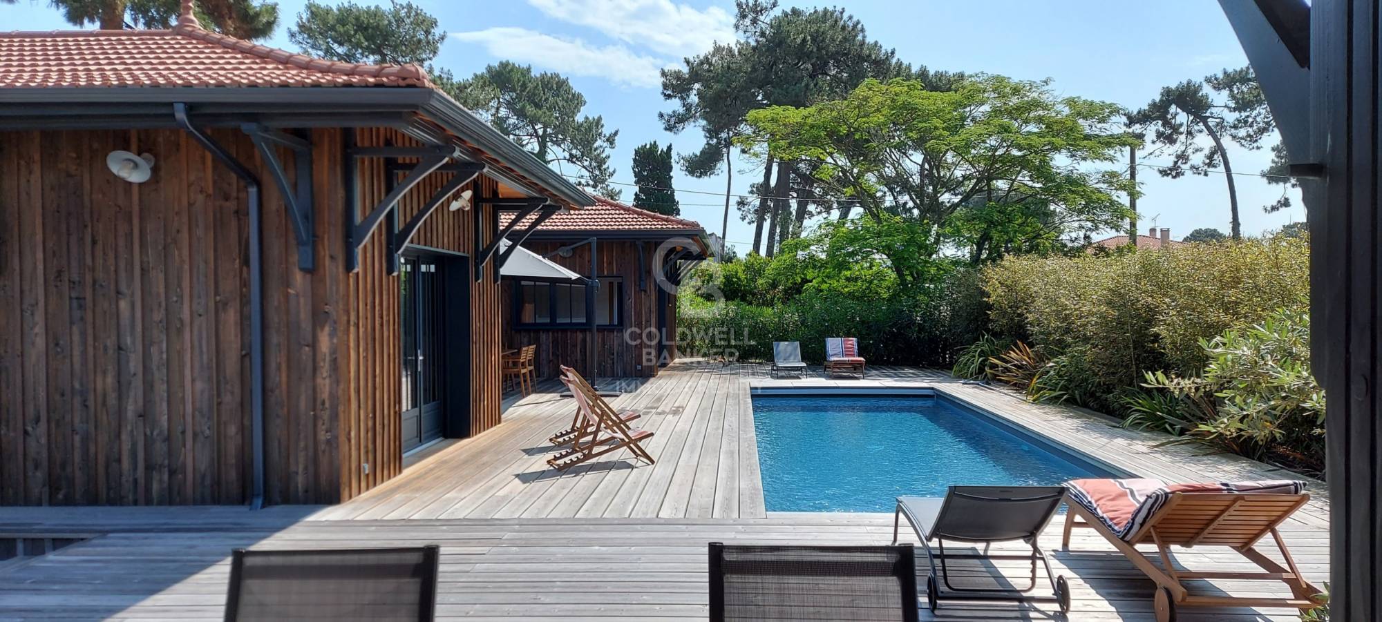 Location villa neuve 5 chambres 10 couchages piscine - Piraillan - Presqu'île du Cap-Ferret
