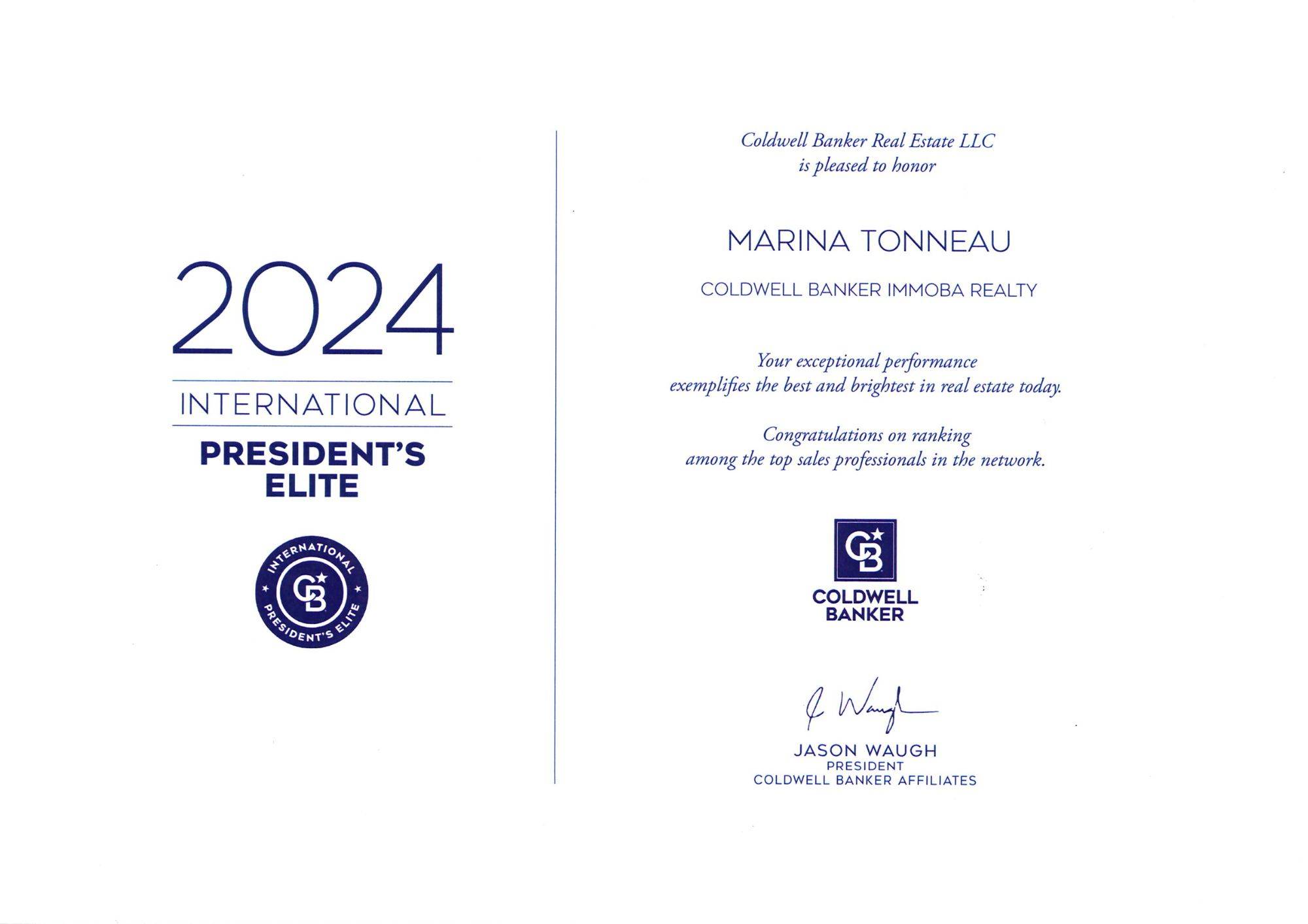Awards Coldwell Banker 2024
