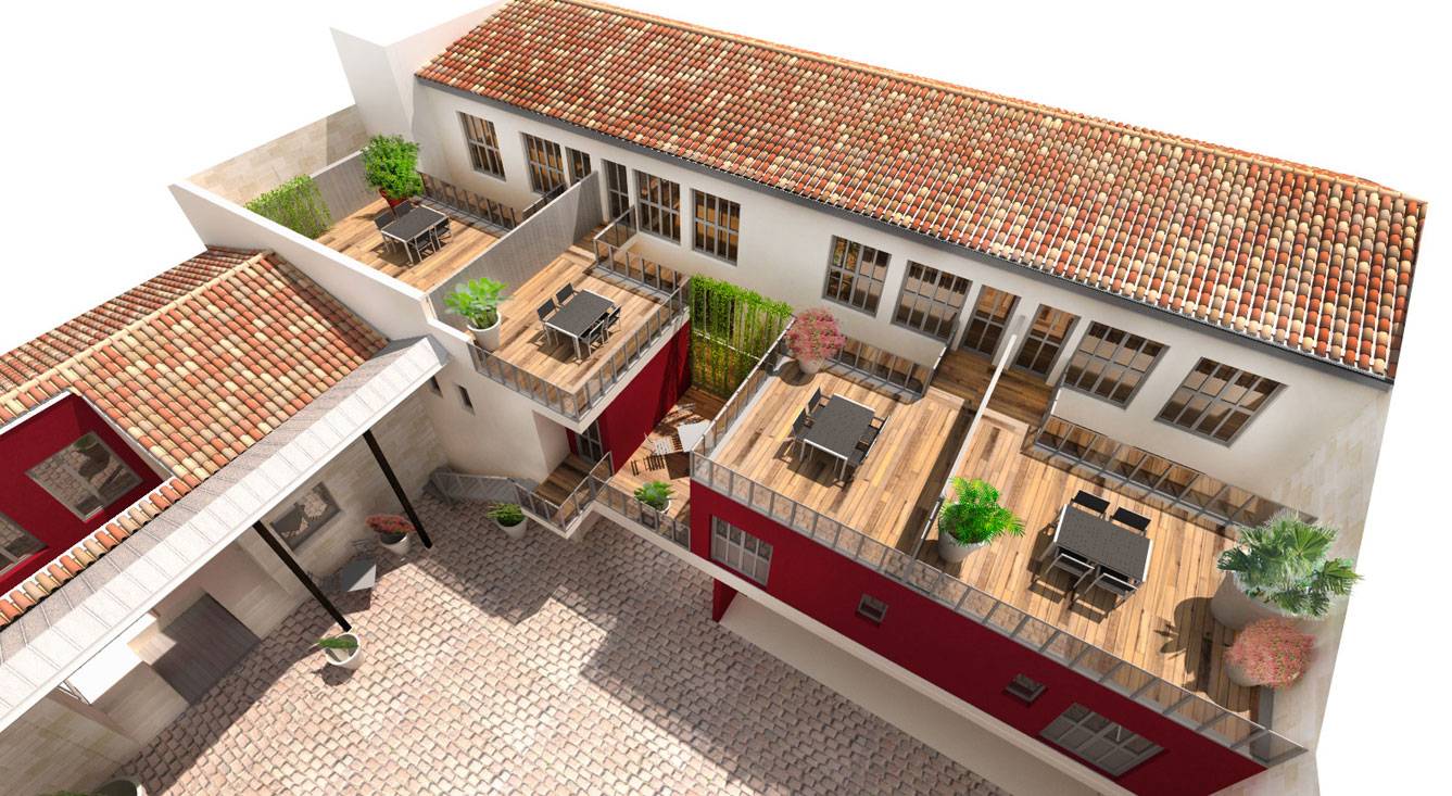 Maison à vendre à Bordeaux La Bastide – maison neuve T4 avec garage, patio et terrasse de 32 m²