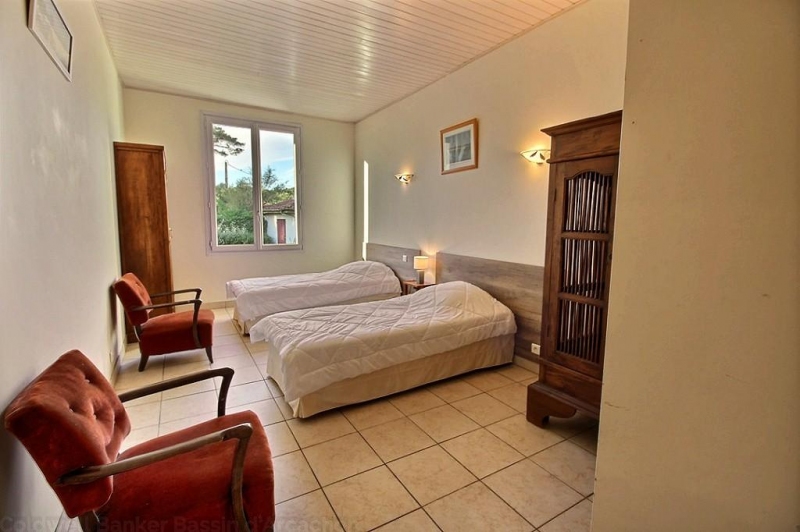 Location villa 4 chambres en première ligne bassin accès direct plage - Cap-Ferret plein centre