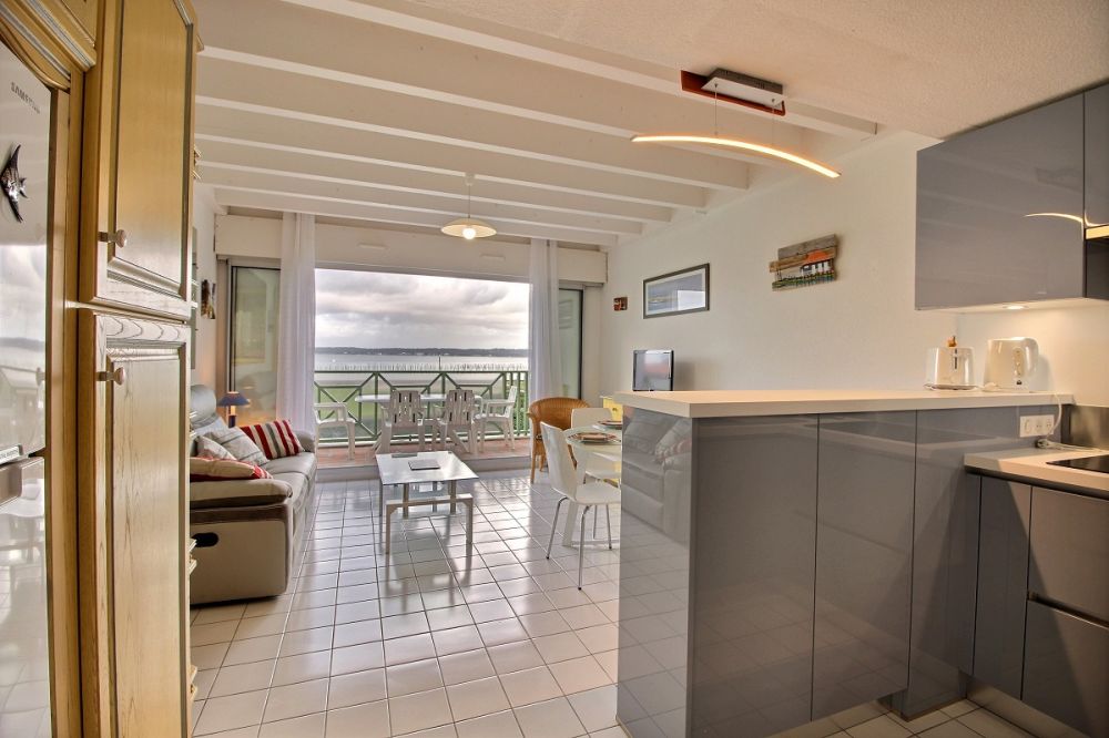 Location appartement 3 chambres avec magnifique vue sur le bassin et commerces à pied - Cap-Ferret