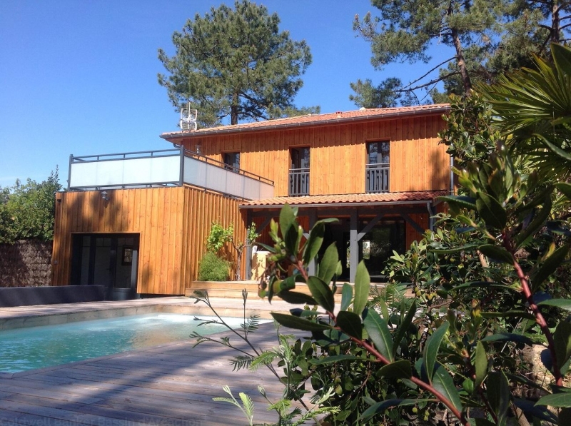 Villa à louer 4 chambres 8 couchages piscine proche Cap-Ferret