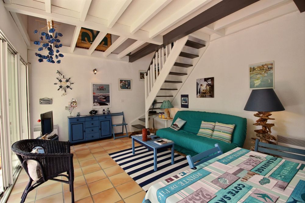 Location villa 2 chambres avec jardinet proche commerces et plages - Cap Ferret Centre