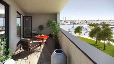 acheter un appartement neuf de 4 chambres à Bordeaux Bassins à flots avec terrasse 