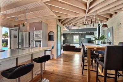 Maison contemporaine à vendre ossature bois sur le bassin d'arcachon à gujan-mestras
