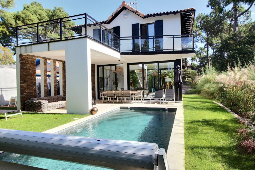 Vente villa d'architecte neuve avec piscine quartier Abatilles ARCACHON