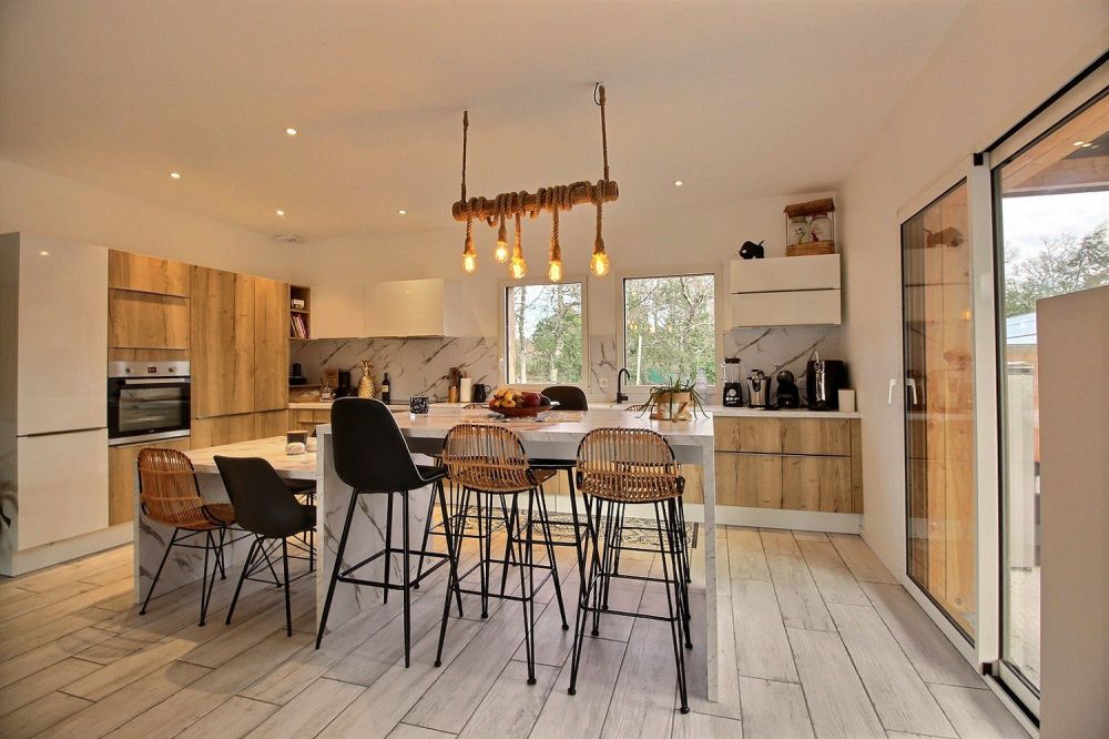 Achat splendide villa contemporaine bardage bois LANTON 33138