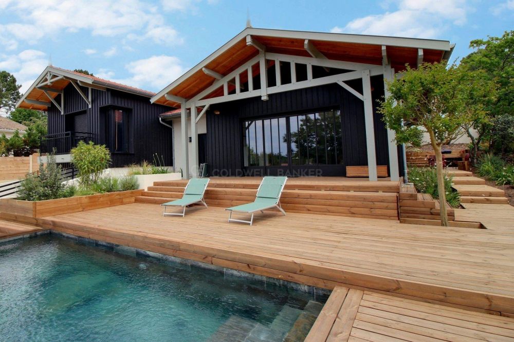 Villa familiale style ferret capienne avec piscine et vue dégagée sur la forêt - La Teste-de-Buch