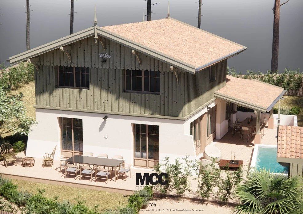 Maison à vendre à Arcachon Le Moulleau - villa gaume à rénover à 5 minutes des plages