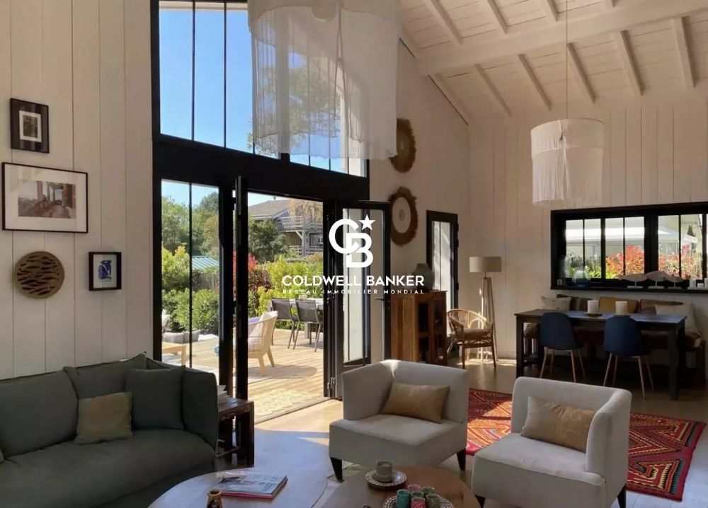 Belle villa bois récente avec piscine et vue bassin à vendre Cap Ferret Claouey