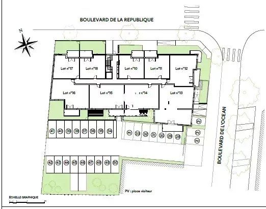 Appartement 3 chambres avec balcon, Andernos Le Mauret