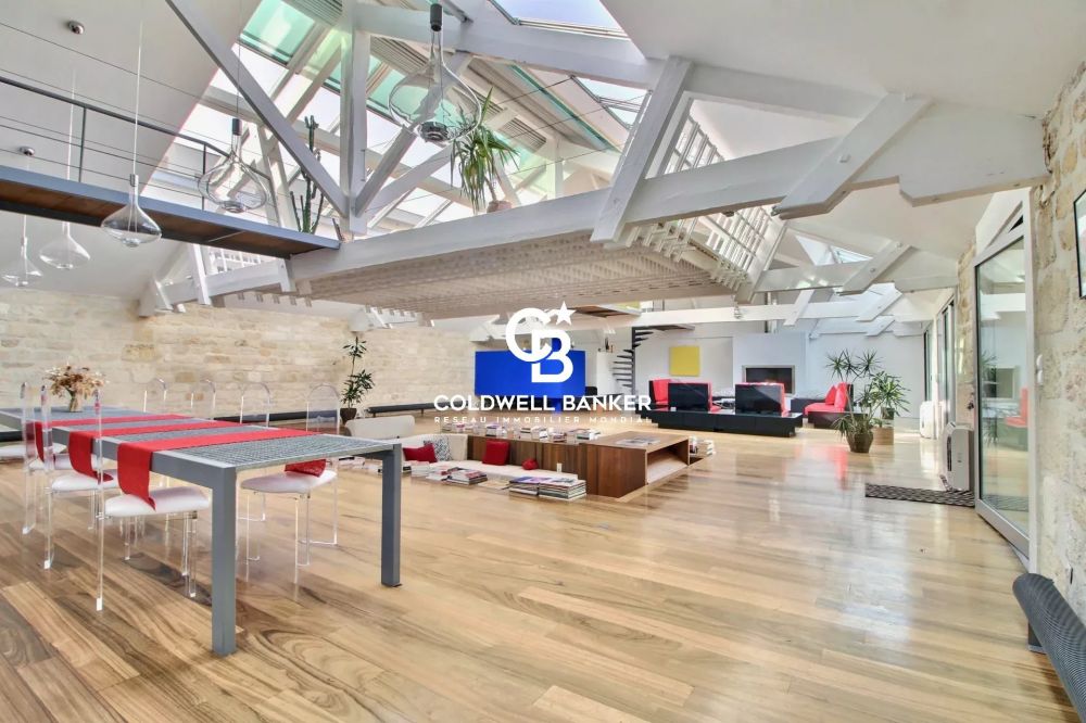 Appartement à vendre Bordeaux Chartrons - loft contemporain volumes exceptionnels terrasse