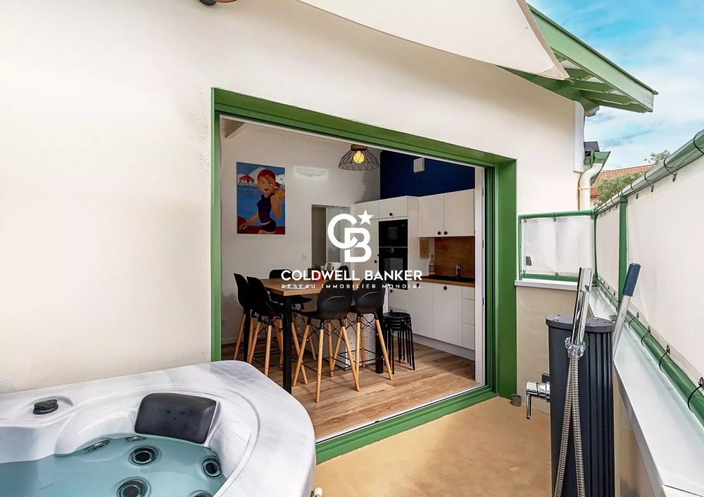 Maison à vendre à Arcachon – arcachonnais rénovée, 2 chambres, terrasse avec jacuzzi proche plage