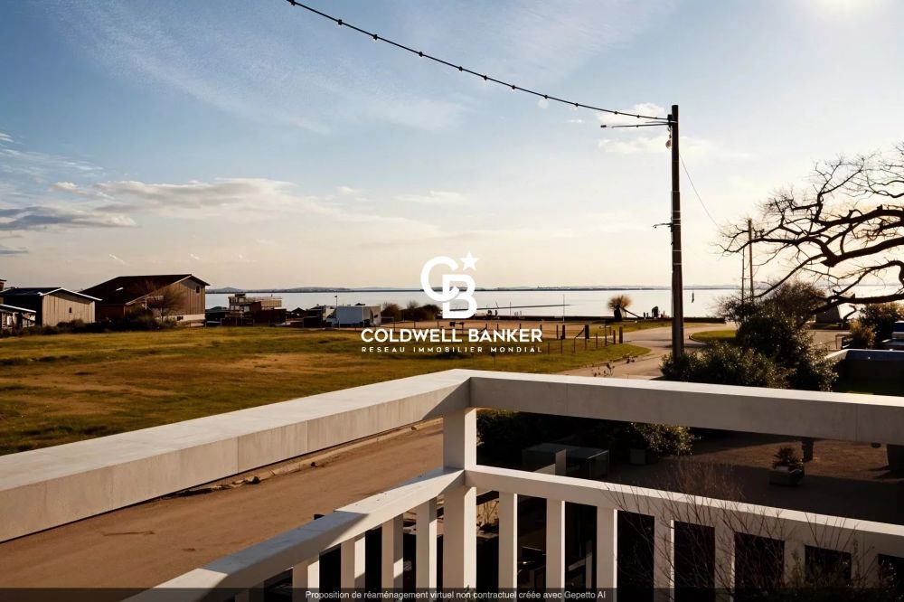 Maison à vendre à Lanton - vue bassin, architecture bois, 267 m²