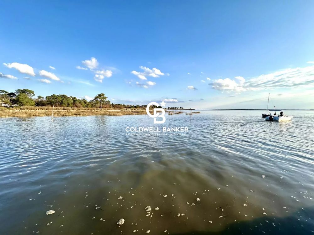 Maison à vendre à Lanton - vue bassin, architecture bois, 267 m²